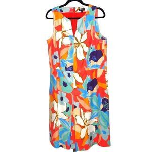 Worth Ladies 16 Gorgeous Colorful Summer Dress. 98% Cotton